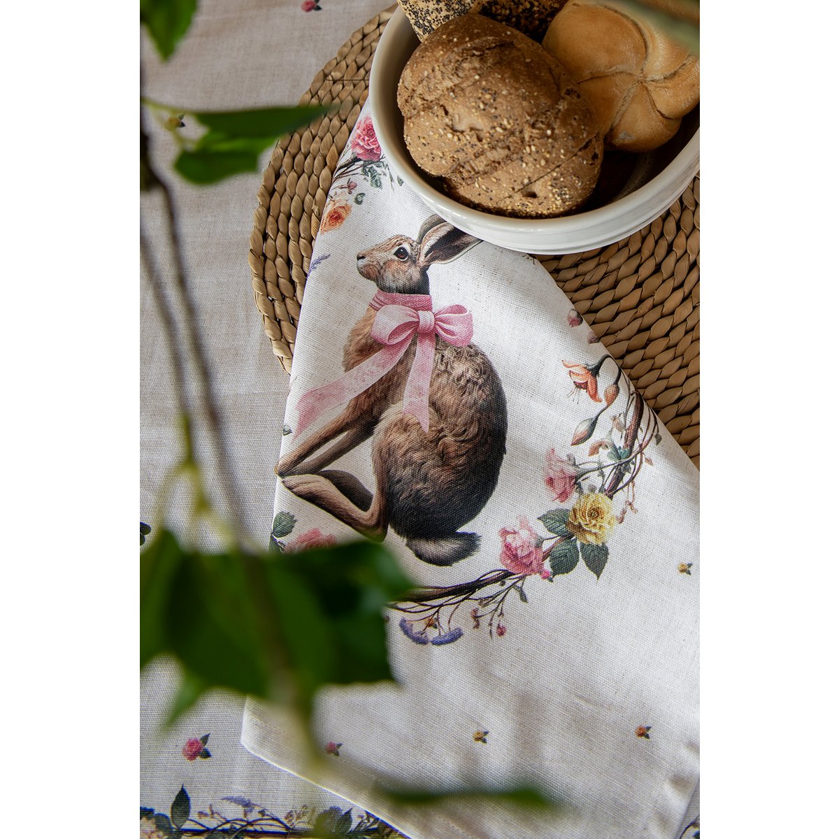 Potholder 20x20 cm Beige Cotton