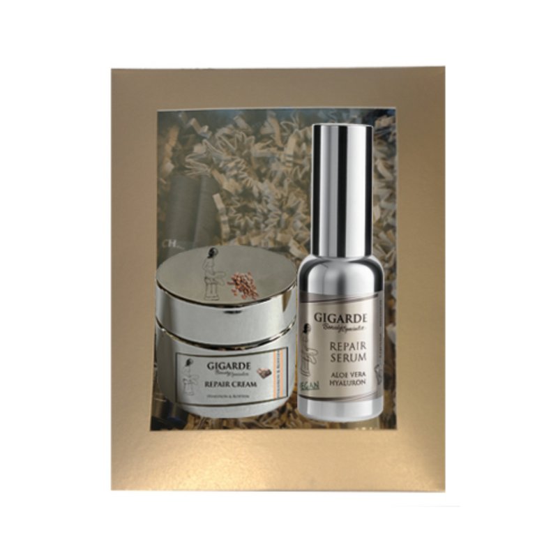 Crème Réparatrice Hyaluron (50 ml) + Sérum Réparateur Hyaluron (30 ml) en coffret