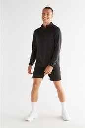 T9010-01 | Unisex troyer met lange mouwen - zwart