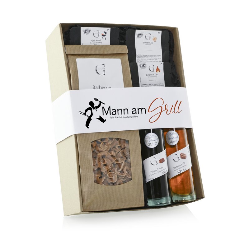 Man bij de grill - cadeauset
