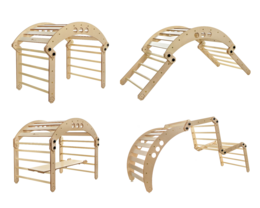 Juego de triángulo de escalada y balancín transformable Luula SLEEPER