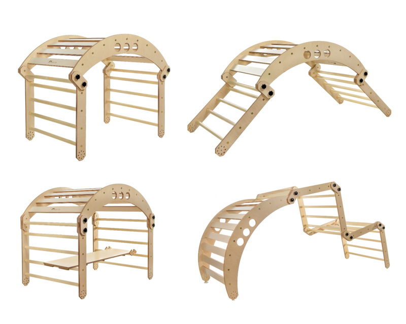 Juego de triángulo de escalada y balancín transformable Luula SLEEPER
