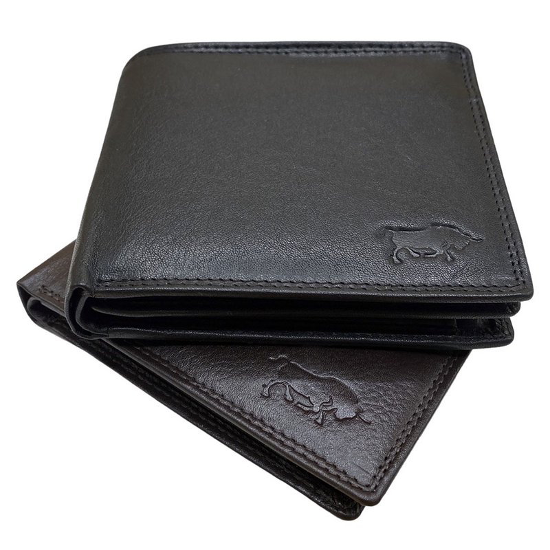 Arrigo - Pung Mænd - Brunt og Sort Læder - Billfold Model - Pung