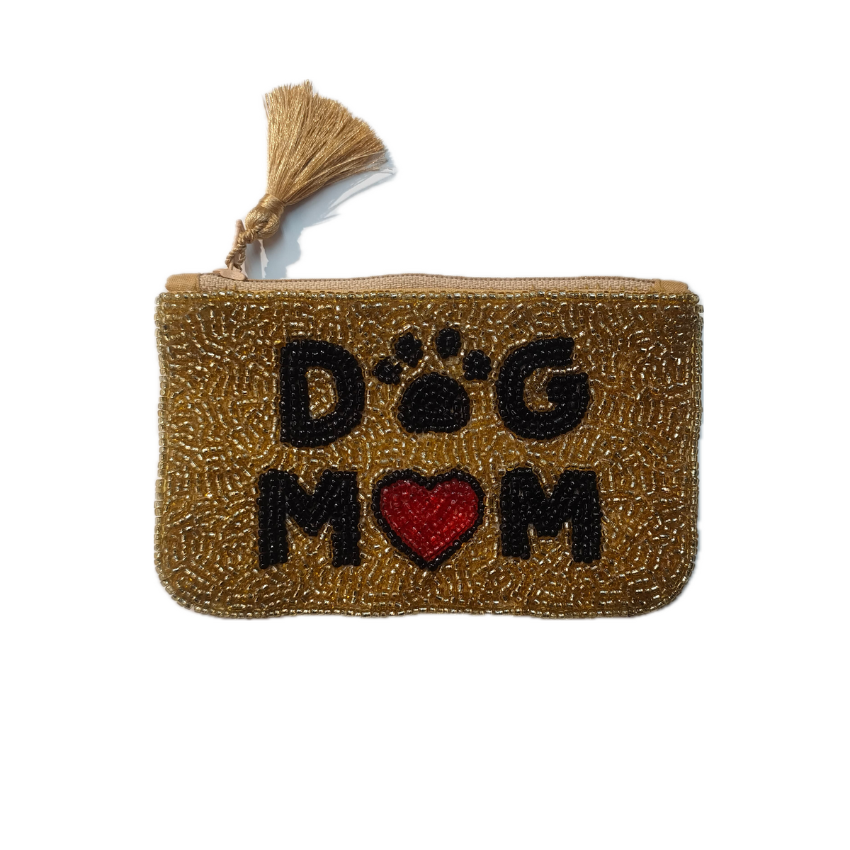 Handcrafted Beaded Dog Mom Pouch * Gift *