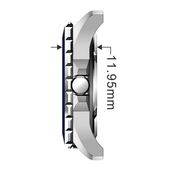 Power Mesh Navigli silver brushed 3-hand 10 ATM
