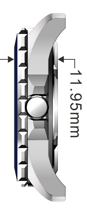 Power Mesh Navigli silver brushed 3-hand 10 ATM