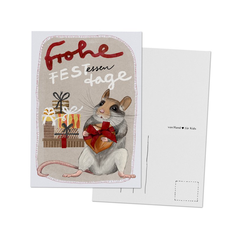 Grußkarte - Maus