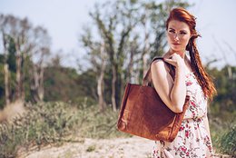 Bolso shopper Ganesha de piel