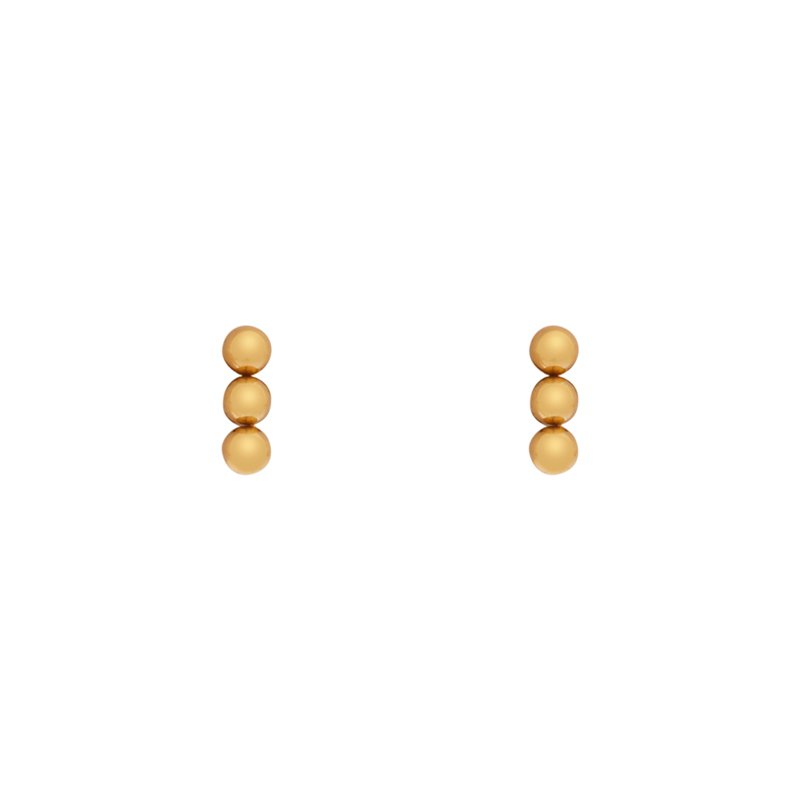 STUD EARRINGS DOTS IN A ROW