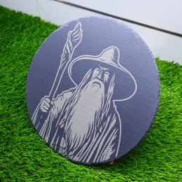 Premium Gandalf Slate Serving Board, Kitchen Decor, Lord of the Rings Tolkien Housewarming