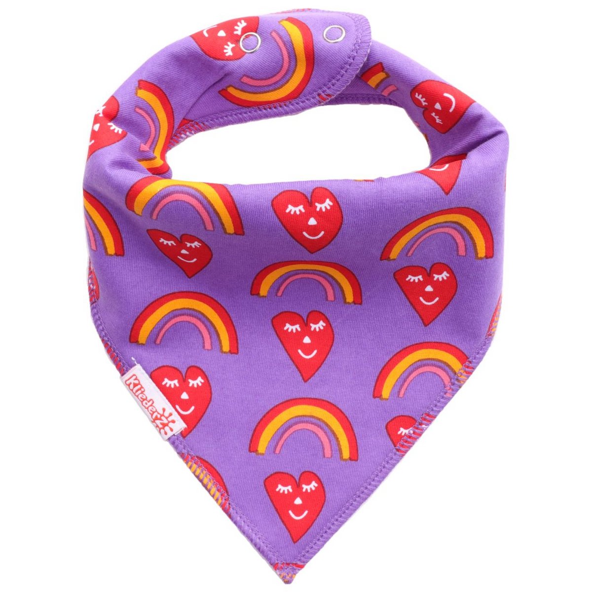 Śliniaczek w kropki Happy Hearts - śliniaczek dla niemowląt