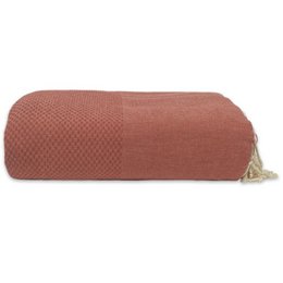 Throw Grand foulard Honeycomb - Terracotta - 190x300cm