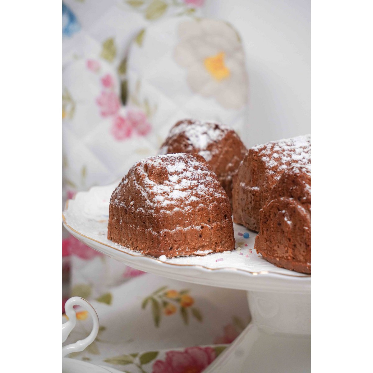 Moule à pâtisserie en silicone rose pastel maisons 26,5x6 cm Isabelle Rose