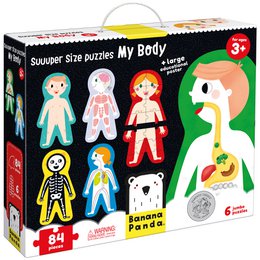 Puzzles de taille supérieure Mon corps 3+