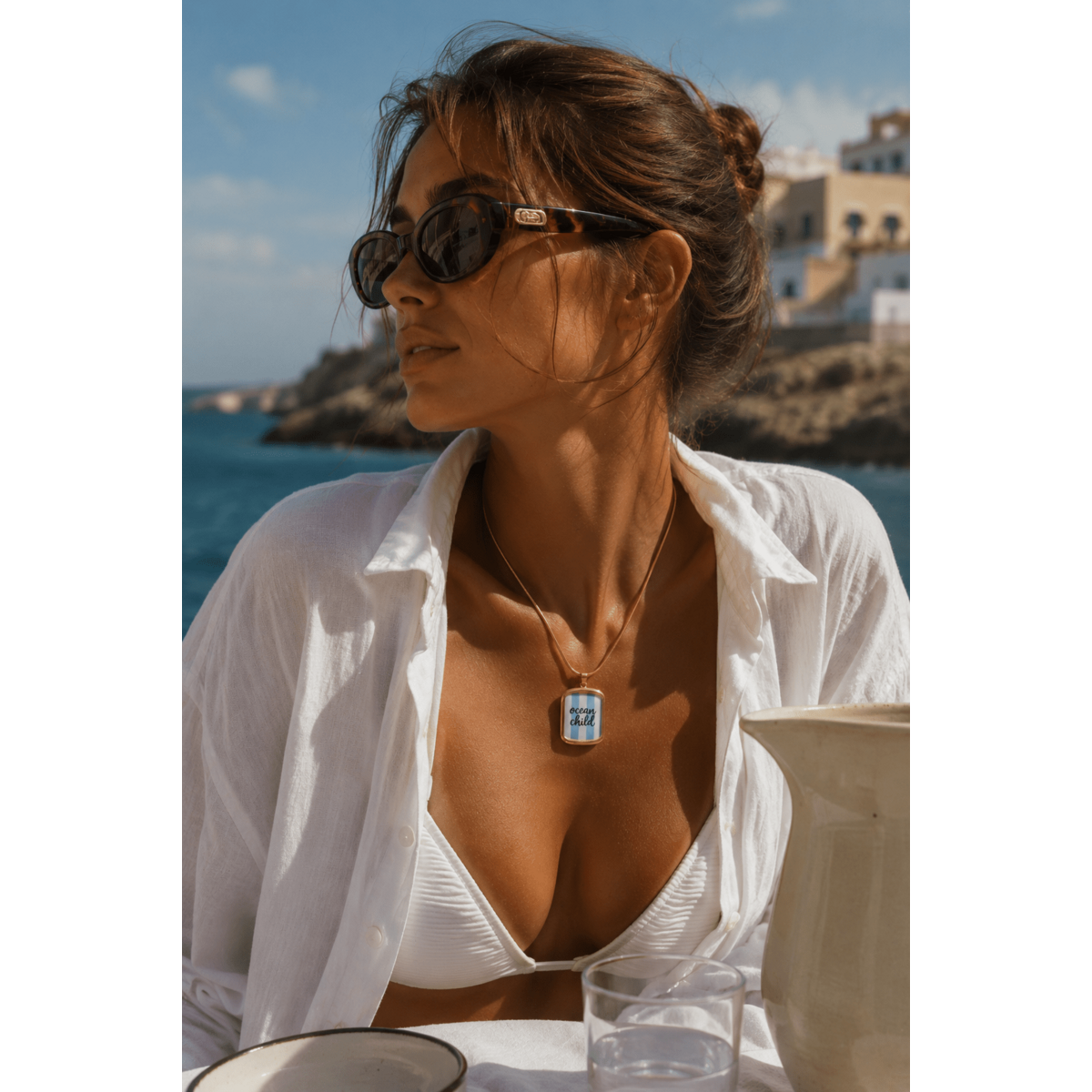 Ocean Child – Necklace with Gold Pendant