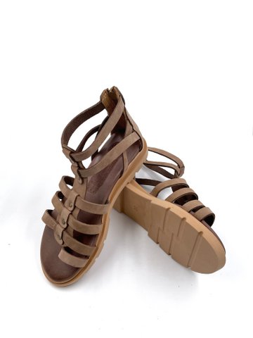 Dames Griekse Gladiator Sandalen Bruin, Gladiator Lederen Sandalen voor Dames, Bruine Zomer Sandalen, Griekenland Sandalen Dames, Sandalmania Sandalen