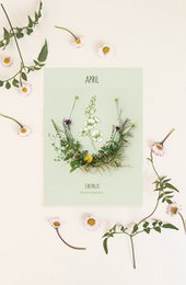Mapa de flores mensuales de abril