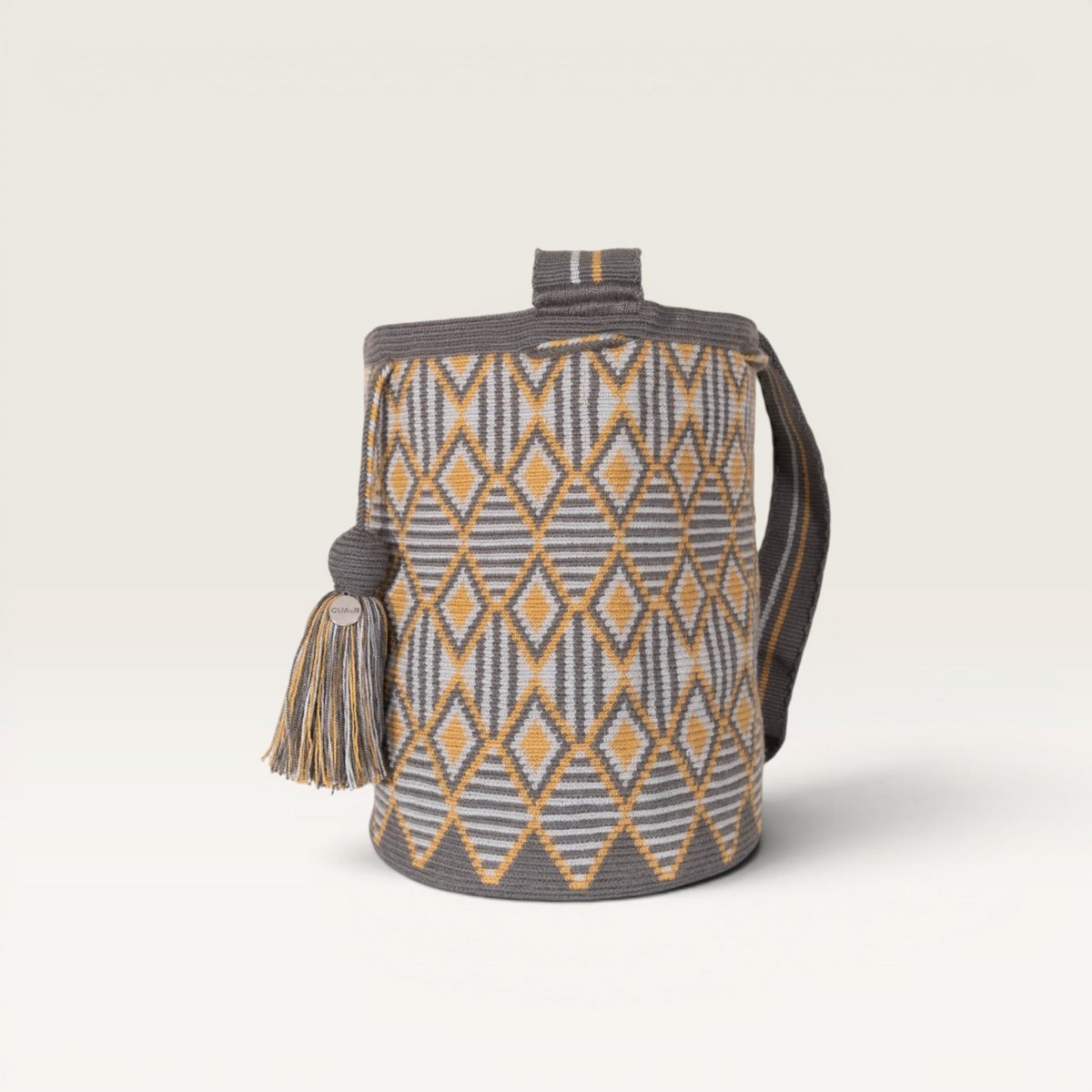 Geometric crossbody L | Steel