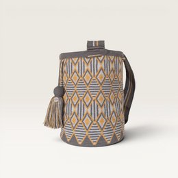 Geometric crossbody L | Steel