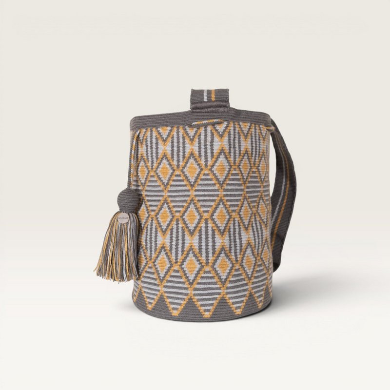 Geometric crossbody L | Steel