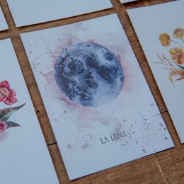 CARTOLINA LA LUNA