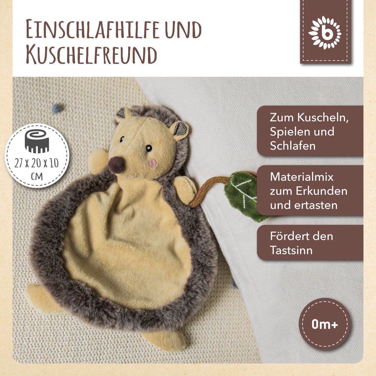 Cuddly cloth hedgehog piksi
