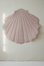 Lniana mata na muszlę „Puder Pink”