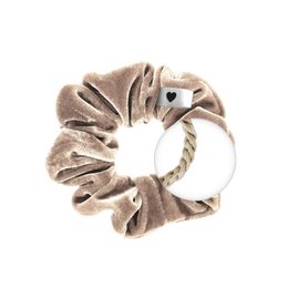 Samt-Scrunchie Beige - Bellody® (1 Stück - Champagne Beige)