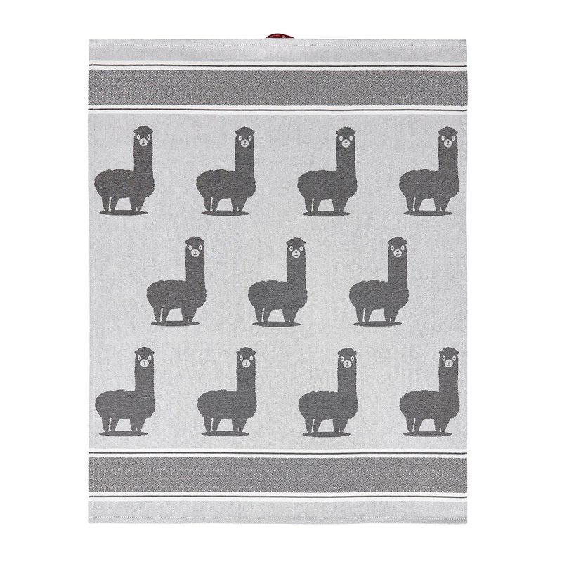 Keukenhanddoek Alpaca Grijs Katoen