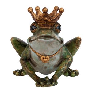 Candlestick 14x14x13 cm green polyresin candle stand