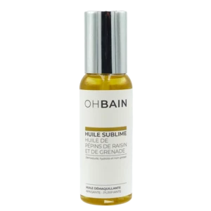 Sublime make -up removal oil with organic grape and pomegranate seeds