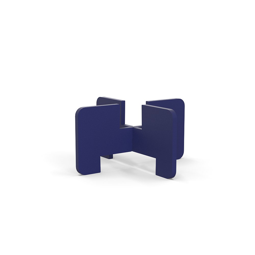 Rocket (kaarsen) standaard - 80x40mm - kobalt blauw