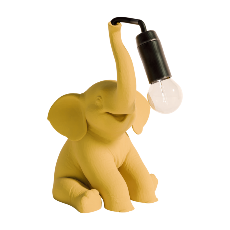 Lampada da tavolo degli elefanti