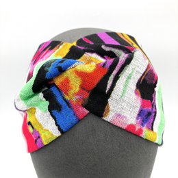Stirnband Haarband Bunt Colorblock Ponte Jersey