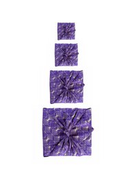 Papel de regalo Furoshiki Papel de regalo de tela con diamantes color ciruela