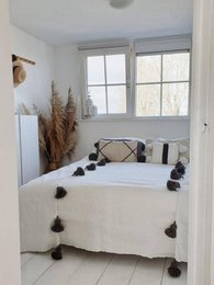 moroccan Blanket Moroccan throw blanket , Moroccan PomPom