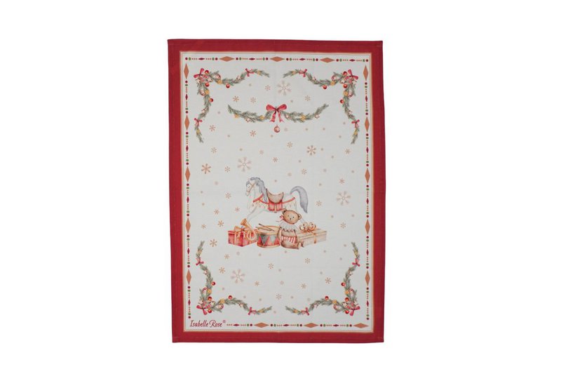 Happy Holidays keukendoek 50x70 cm Isabelle Rose