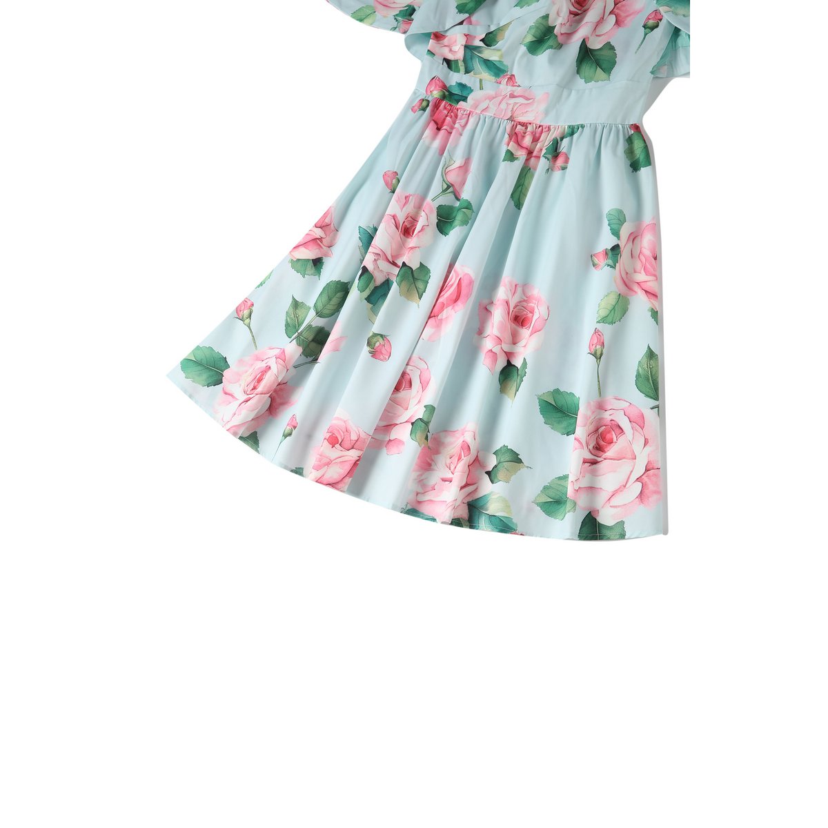 EU BOCK LISETTE BEX BLEU BLEUR TROIS SIRTER SHEEVE ROSE ROSE PRINT BOLERO