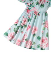 EU BOCK LISETTE BEX BLEU BLEUR TROIS SIRTER SHEEVE ROSE ROSE PRINT BOLERO
