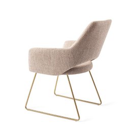 Jesper Home Yanai Dining Chair Slide Gold