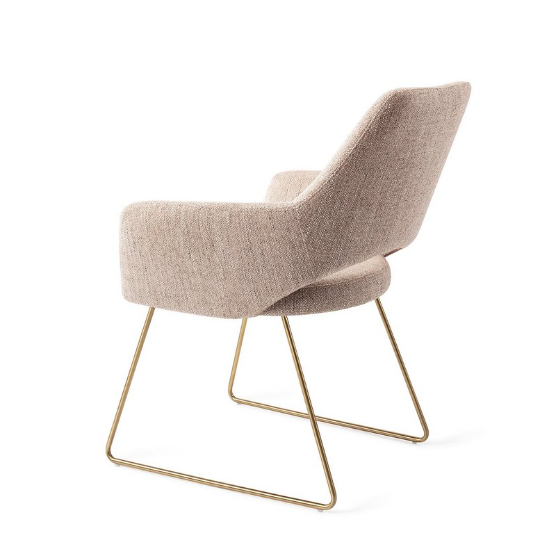 Jesper Home Yanai Dining Chair Slide Gold