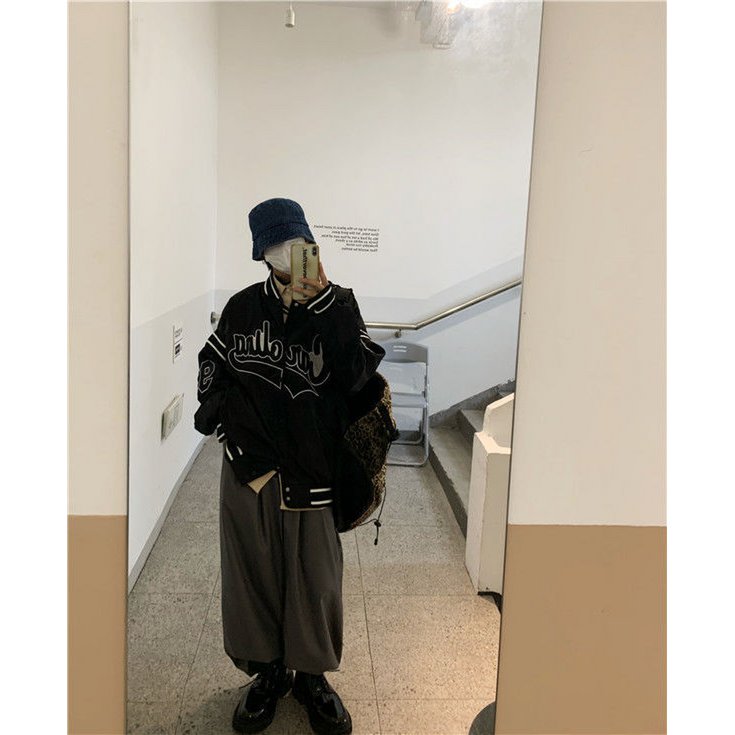 Vintage Harajuku Jacket Hip Hop Loose Jacket Women