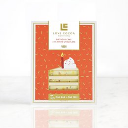 Torta di compleanno 35% tavoletta di cioccolato bianco