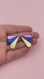 Boucles d'Oreilles Puces Miroirs Armance