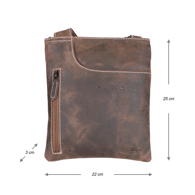 Leder Crossbody Bag - Umhängetasche in 3 verschiedenen Farben Leder