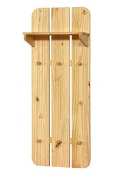 Wandgarderobe mit 6 Haken und 1 Ablage
