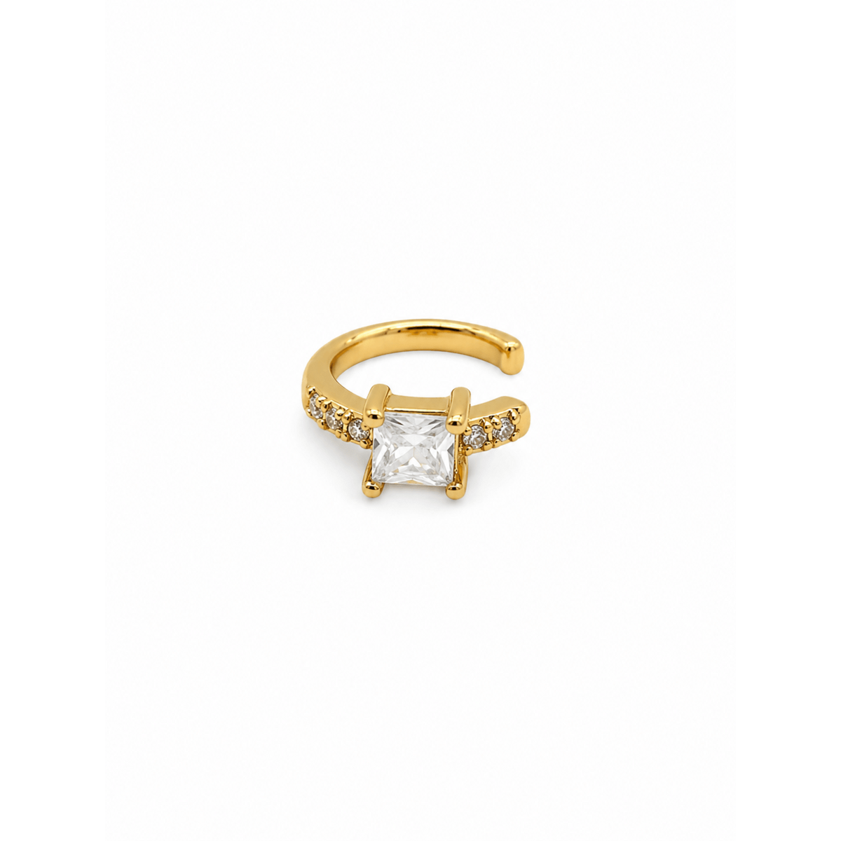 DIAMOND – Øremanchet med guld zirkon