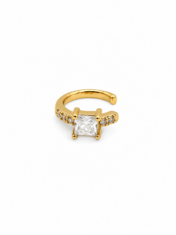 DIAMOND – Ear Cuff with Gold Zircon