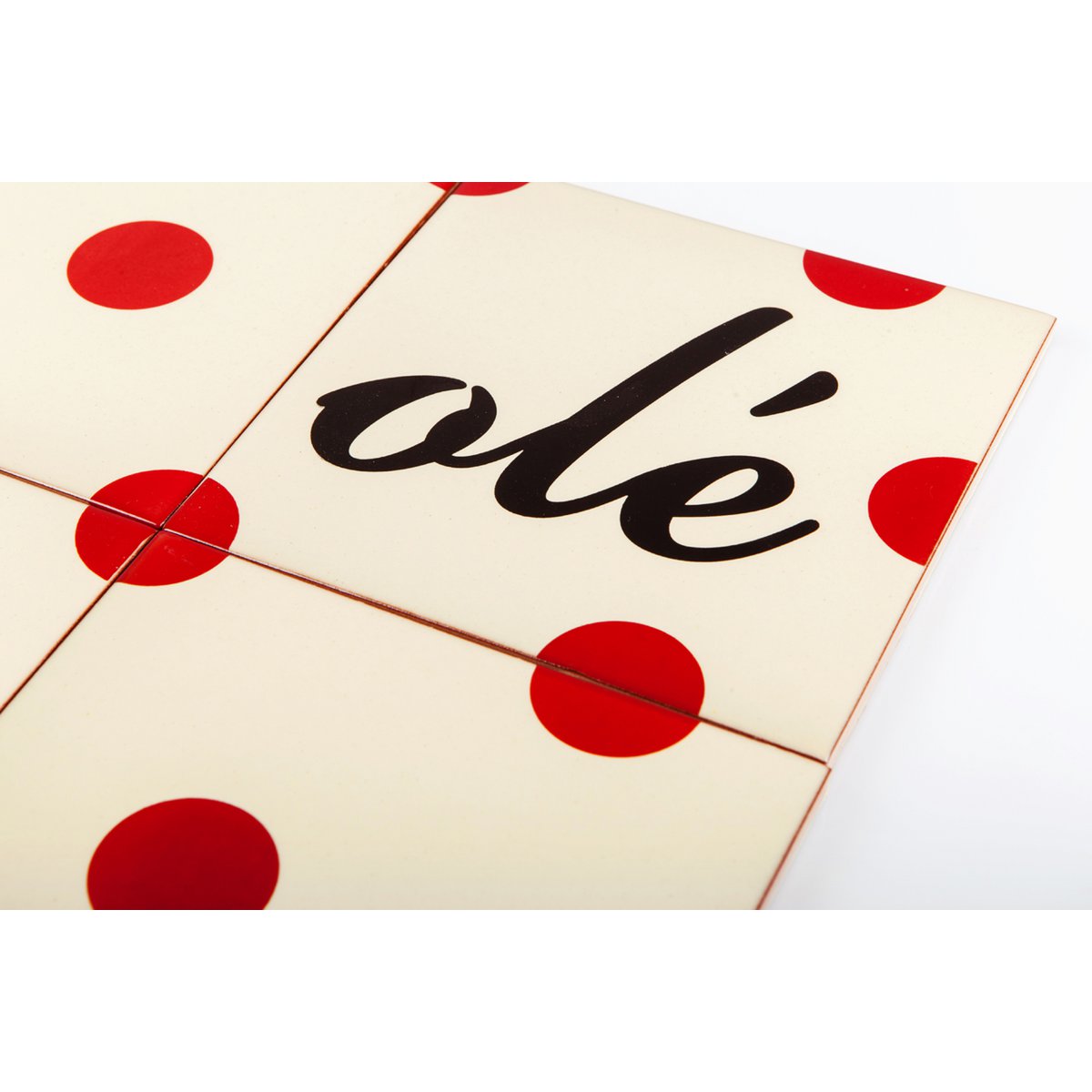 Selbstklebendes Wandbild 4 Fliesen, Olé