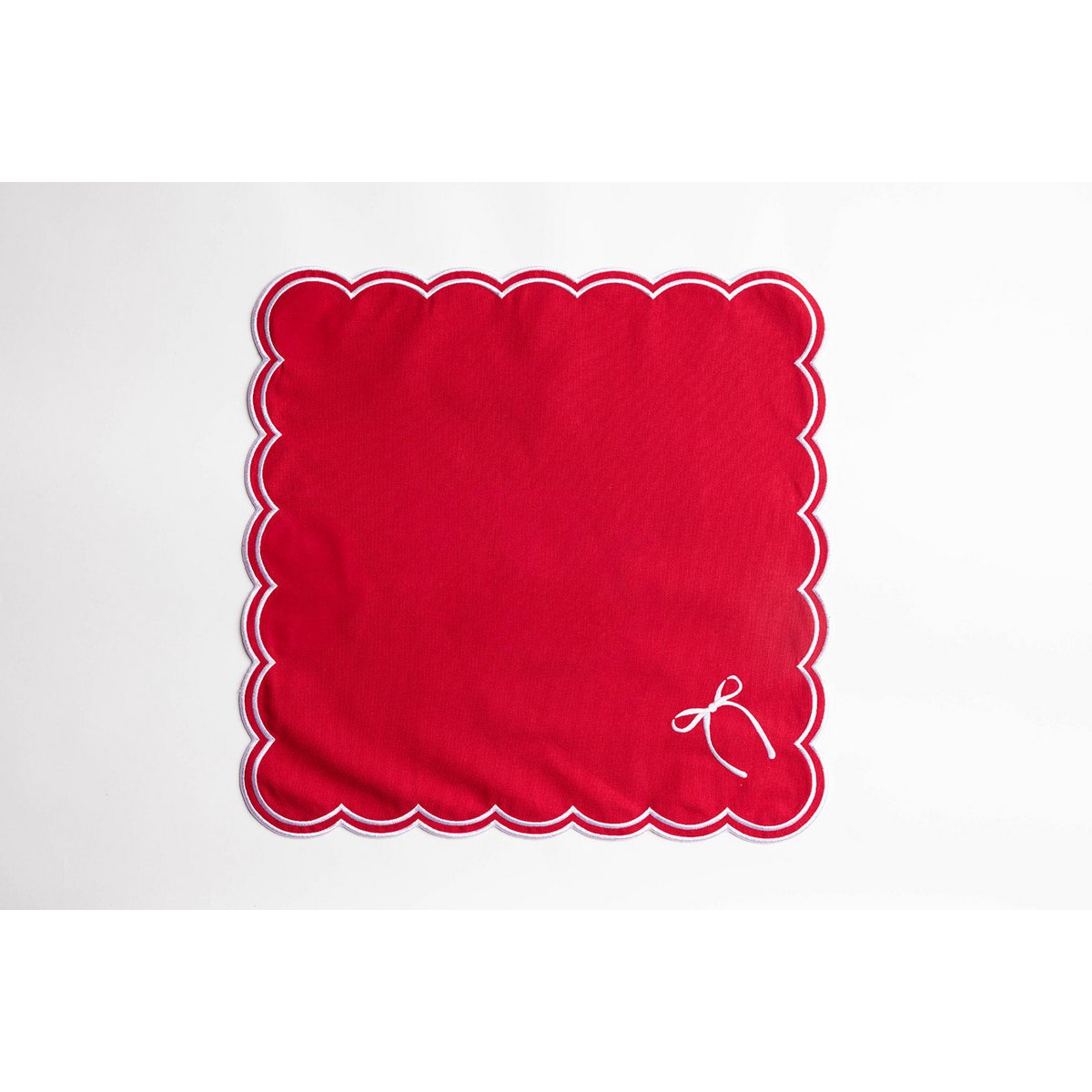 Rosie Scallop napkins with bow (set of 2)